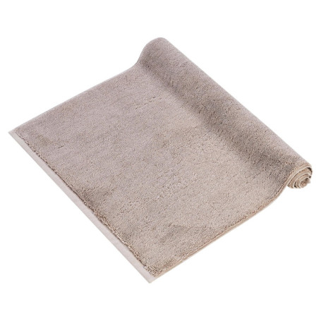 herzbach home Tapis de bain Pura - De qualité supérieure - 50 x 70 cm - 100 % coton - Extra doux - Couleur : beige