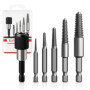 BAYERTAL® Set d'extracteurs de vis 6 pièces E6.3 - Extracteur de vis gauche avec porte-embout à changement rapide - Extracteur d