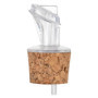 Lot de 5 becs verseurs en plastique avec liège | Large | Convient pour l'huile, le vinaigre, les spiritueux ou les liqueurs