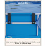 Carrie Box Support d'épuisette, Gris | 2 Supports | Support pour épuisette de Piscine | Rangement pour Accessoires de Piscine | 