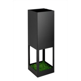 Neustein Porte-parapluies au design moderne en métal pour la maison et le bureau, design pelouse, 2 crochets, tapis d'égouttemen