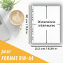 perfect line 100 pochettes transparentes pour documents DIN-A4, pochette plastique transparentes, films transparents solides pre