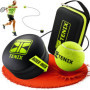 TENIX® Tennis Trainer [avec Power-Grip-System] Entrainement tennis pour enfants & adultes | Jouez dans votre jardin, au parc ou 