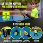 TENIX® Tennis Trainer [avec Power-Grip-System] Entrainement tennis pour enfants & adultes | Jouez dans votre jardin, au parc ou 