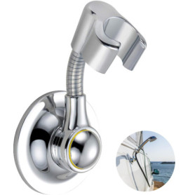 NatureSculpt Support de pommeau de douche magnétique, sans perçage, support de douche réglable, rotatif à 360°, matériau robuste