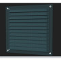 250x250mm Métal Grille de Ventilation avec filet contre les moustiques, Conduit Extraction Contrôle de l'humidité, Système de Ve