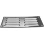 Vent Systems 260 x 105 mm en aluminium, 2 pièces, grilles d'aération avec grille d'insectes. Applications CVC - Chauffage, refro