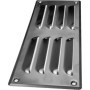 Vent Systems 260 x 105 mm en aluminium, 2 pièces, grilles d'aération avec grille d'insectes. Applications CVC - Chauffage, refro