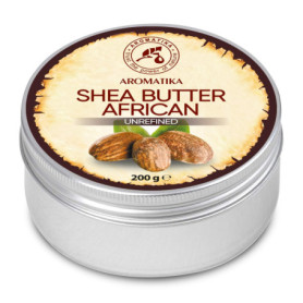 Beurre de Karité Pur 200g Non Raffiné - Naturel - Pressé à Froid - Africain Shea Butter - Ghana - Idéal pour Cheveux - Peau - Vi