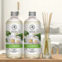Recharche Diffuseur Roseaux du Jasmin avec Huile Essentielle du Jasmin 2x500ml - Parfum Ambiance - Desodorisant Maison - Diffuse