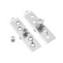 8pcs Charnière Pivotante de Porte Charnières à Pivot Central avec Vis de Fixation en Acier Inoxydable Rotation à 360 Degrés Char