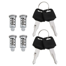 OTOTEC 4 Pièces Barres de Toit Coffre de Toit Serrures de Sécurité Serrure de Chargement de Toit pour Porte-vélos Barres de Toit