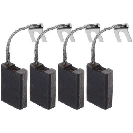 EMSea Lot de 2 paires de balais de charbon pour meuleuse d'angle 22 x 16 x 6,3 mm 1607014103 compatibles avec Bosch Winkelschlei