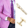 EMSea Lot de 3 pinces à cravate et boutons de manchette pour homme - Pour fête de mariage, réunion d'affaires, fête des pères, S
