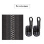 YINETTECH 10pcs Fermetures à Glissière 5# Remplacement Réversible Tire Curseurs Fermetures Éclair avec Kit d'arrêt en Forme de U