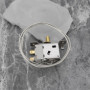 YINETTECH 1x Thermostat de Réfrigérateur Congélateur Contrôleur de Température Froide 220V-250V Bornes à 2 Broches Thermostat de