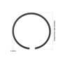 VGOL 4x Segments de Piston 49 X 1,5 Mm Pièce de Rechange 1127 034 3006 Compatible avec Stihl TS400 Compatible avec Stihl TS350 T