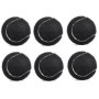 XIAOJUN Lot de 6 balles de tennis élastiques résistantes à l'usure 66 mm balle de tennis pratique pour débutants, noir