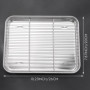 Giilayky 10 Pouces Plateau de Four Grille-Pain et Ensemble de Rack, Acier Inoxydable la Poêle à Frire avec Support de Refroidiss