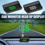 Doxiuyo V9 Affichage Tête Haute de Voiture HUD Affichage du Compteur de Vitesse Projecteur de Pare-Brise/MPH Automobile Pièces É