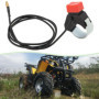 eMagTech 2X Boutons D'arrêt d'urgence pour Moto 22 Mm pour Guidon avec Câble pour Mini Moto Quad 47CC/49CC Motos Tout-Terrain Mo