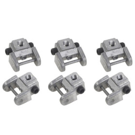 UrbanNest 6 Pièces Supports de Lames de Scie à Chantourner Kits de Conversion Adaptateur Sans Broche Supports de Lame Supérieur/