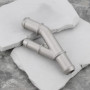 ECSiNG Tuyau de Liquide de Refroidissement en Aluminium à Bride en Y 1J0121087E Compatible avec VW MK4 1.8T 2000-2005 Et Audi TT