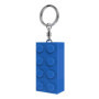 Lego Porte-clés Brick 2 x 4 avec lampe de poche LED – Environ 7,6 cm de grand bloc de construction bleu (KE234HB) – Cadeau pour 