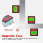 Tolesum 4 * 90° Inclinomètre Numérique, Rapporteur d'Angle Numérique, Base Magnétique, Écran LCD et Rétroéclairage Pour Menuiser