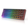 HKKB GK61 Mechanical Gaming Keyboard 60 Percent | 61 RGB Rainbow LED Backlit Programmable Keys | USB Wired | for Mac and Windows