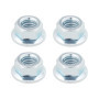 ECSiNG Lot de 4 écrous de rechange pour débroussailleuse M8 x 1,25 gauche gauche