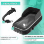 Support Telephone Scooter Moto retroviseur Fixation Universelle incassable pour retroviseurs Moto Coque Etanche avec Visiere ant