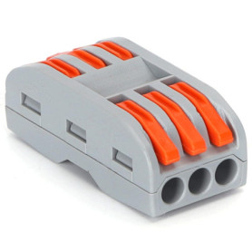 Bornier PCT-223 (2 unités/blister), gris et orange