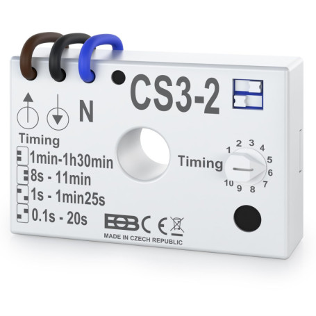 Elektrobock CS3-2 Relais pour éclairage d'escalier encastré Blanc