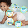 Pampers Premium Protection Taille 4, 90 Couches, 9kg-14kg, Double Protection Pour La Peau Et Contre Les Fuites