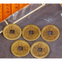 Rmeet Monnaies Chinoises,Fortune Coins Chinoises Chines Feng Shui Pièces Anciennes I-Ching Porte-Bonheur Chinois pour Richesse e
