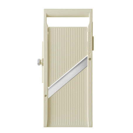 HENDI Mandoline japonaise Shōgun, trancheuse manuelle avec lame plate réglable (1-5mm), 380x180x(H)45mm, acier inoxydable, ABS, 