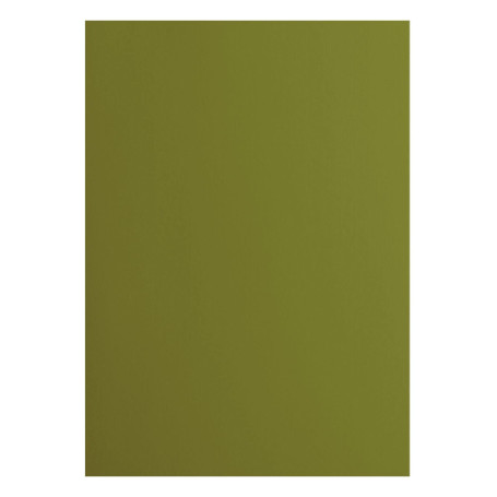 vaessen creative Florence Papier Cartonné, Vert (Olive), 216g, 10 Feuilles, Surface Lisse, pour Peindre, Scrapbooking et plus, D