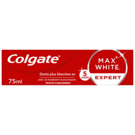 COLGATE - Dentifrice Max White Expert Original - Blanchiment Double Action - 75ml