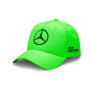 Mercedes-Benz AMG Petronas Formula One Team - Casquette Lewis Hamilton 2023 - Vert Fluo - Taille Unique