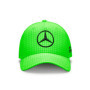 Mercedes-Benz AMG Petronas Formula One Team - Casquette Lewis Hamilton 2023 - Vert Fluo - Taille Unique