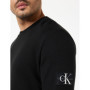 Calvin Klein Jeans T-Shirt Manches Longues Homme Badge Waffle Basique, Noir (CK Black), XS