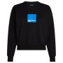 KARL LAGERFELD JEANS Femme Sweat À Logo Encadré Coupe Classique, Noir, M