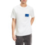 KARL LAGERFELD JEANS Homme T-Shirt À Manches Courtes avec Logo Encadré Coupe Régulière, Blanc, S