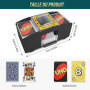 Vonsera Mélangeur de Cartes Électronique Automatique, Trieur pour 1 à 2 Jeux, Distributeur de Cartes pour Jeux de Type UNO, Poke