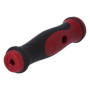 Stubai 356501 Manche bi matière pour ciseau à bois, Noir/rouge, 130 mm