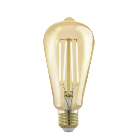 Eglo Lampe LED E27 dimmable, piston, ampoule Edison à incandescence Golden Vintage, éclairage rétro, 4 watts (correspond à 28 wa
