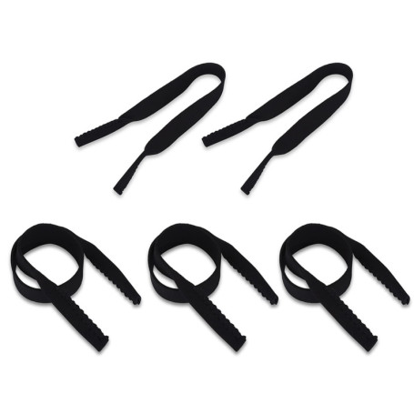 5PCS Cordon Lunettes Attache en néoprène Extensible, Réglable Chaîne Cordons à Lunettes de de Sport Porte-Lunettes Néoprène Anti