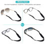 5PCS Cordon Lunettes Attache en néoprène Extensible, Réglable Chaîne Cordons à Lunettes de de Sport Porte-Lunettes Néoprène Anti