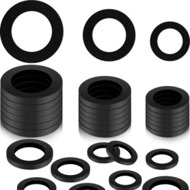 24 Rondelles de Tuyau Caoutchouc Bagues d'Étanchéité de Robinet Joint Torique Caoutchouc Rondelle de Tuyau de Douche, 1/2 Pouce,
